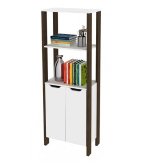 BOOKCASE OZADA REF AZ2006 2 PTS WHITE/WALNUT ( 28