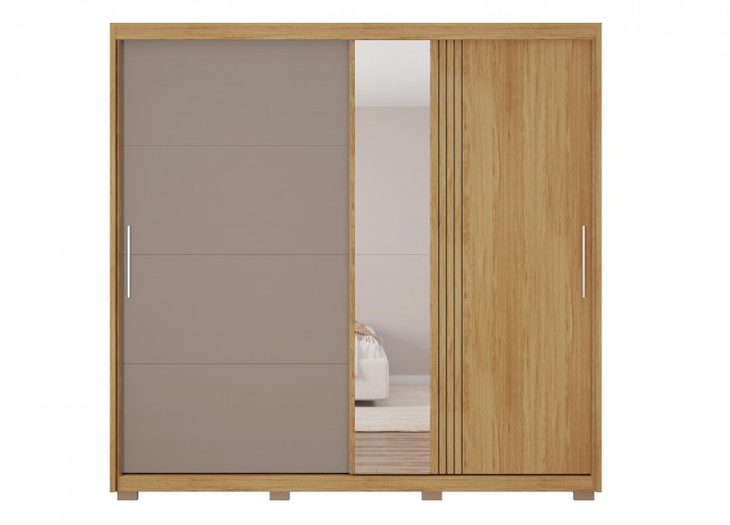 ARMOIRE LYNE SLIDING 2PTS 2 TIRS / 1 MIRROIR BURI