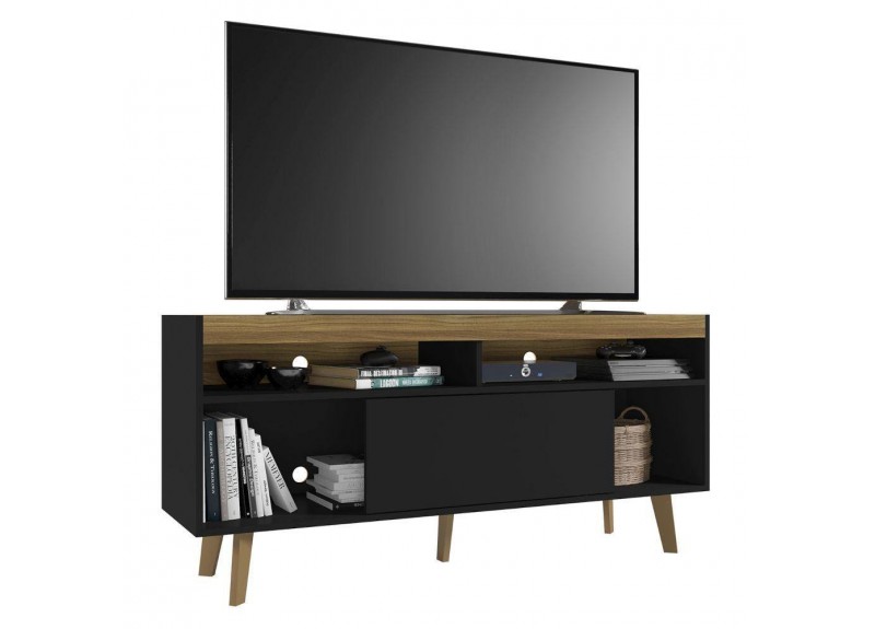 MEUBLE TV NOAH STAND 1 TIR HONEY/BLACK